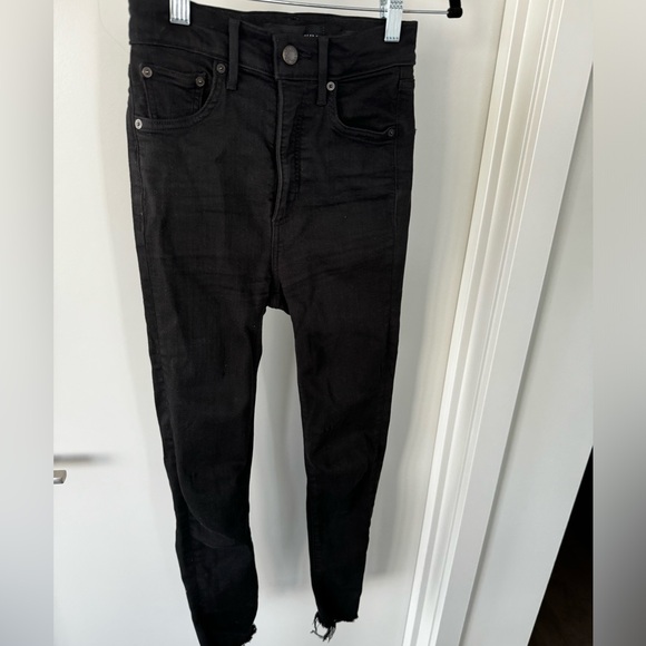 Denim Forum Size 23 Black Skinny Jeans - Picture 3 of 8